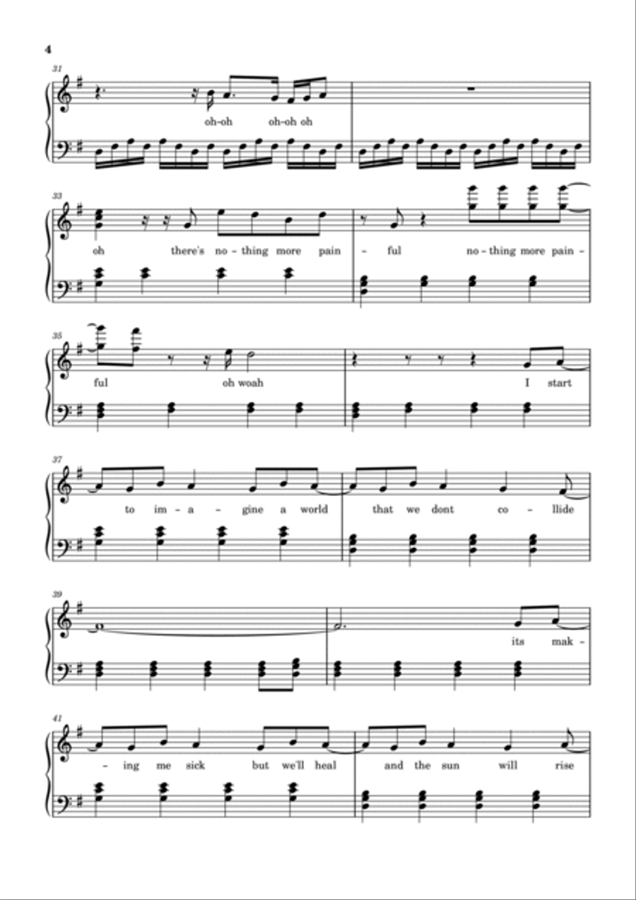 It'll Be Okay Piano Solo scores gallery preview page 4