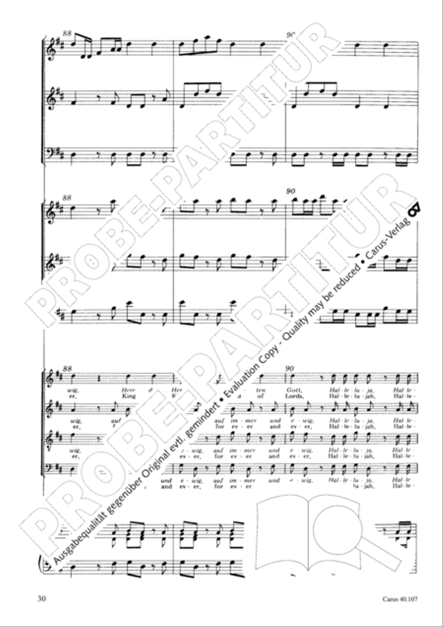 Halleluja (Jesus erschliesst uns die Schrift) 4-Part scores gallery preview page 31