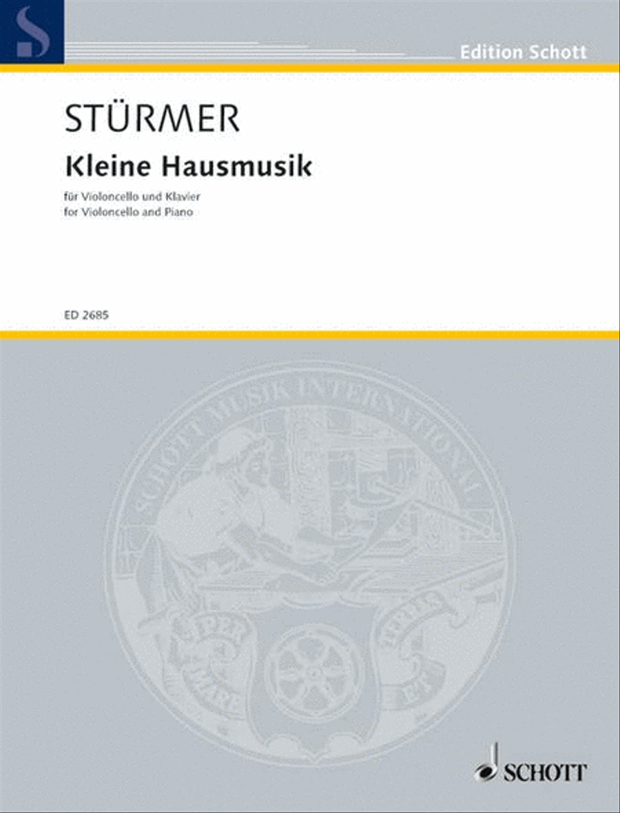 Sturmer Drei Kleine Hausmusik Vc Pft Piano Accompaniment scores gallery preview page 1