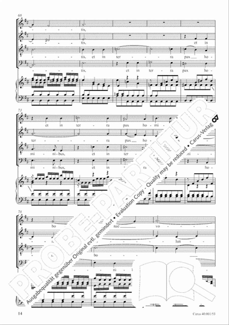 Vivaldi: Gloria in D. Revised edition SSA scores gallery preview page 17