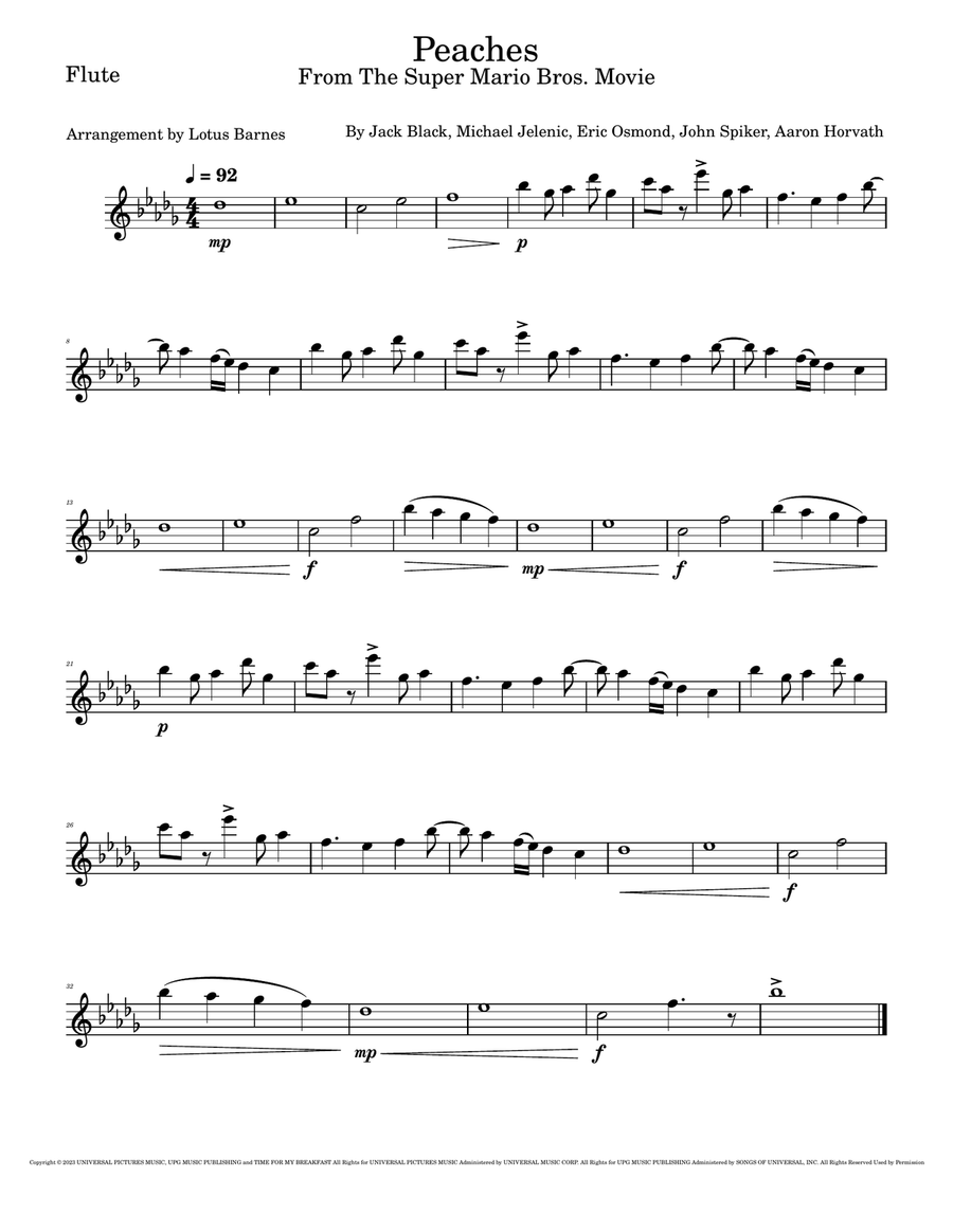 Peaches Marching Band scores gallery preview page 5