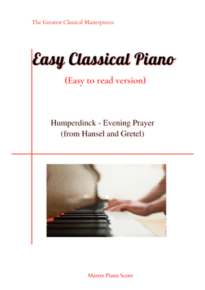 Book cover for Humperdinck - Evening Prayer (from Hansel and Gretel)(Easy piano version)