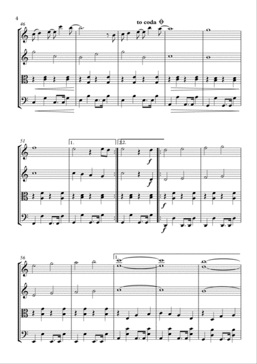 Count On Me String Quartet scores gallery preview page 5