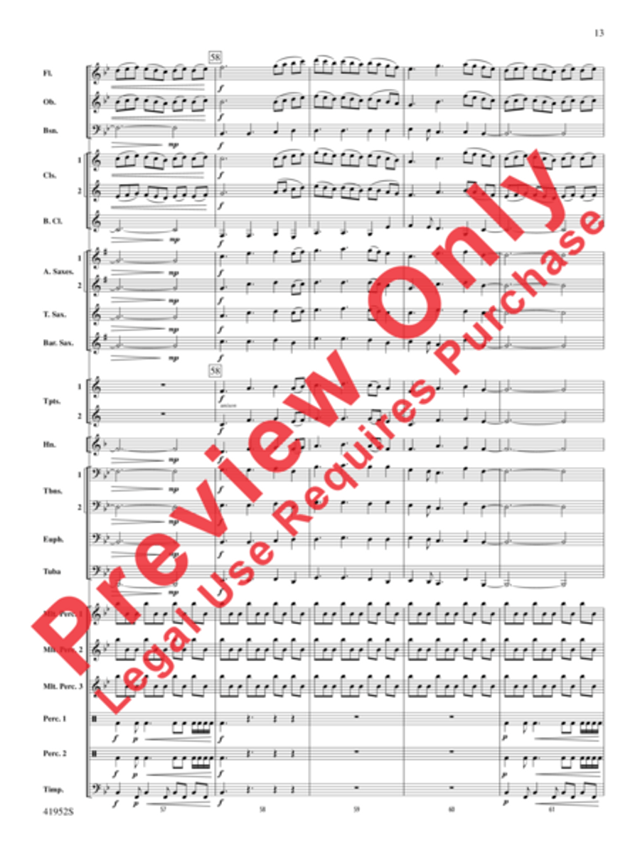 Furaha! Concert Band scores gallery preview page 13