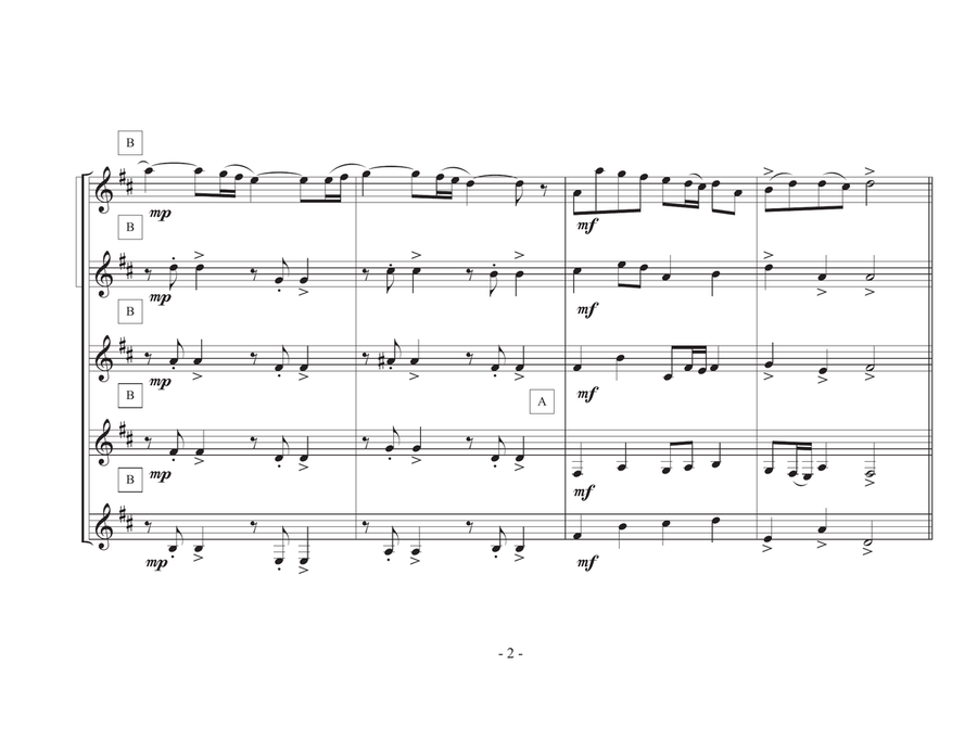 Divertimento (Clarinet Quintet) Clarinet Quintet scores gallery preview page 2