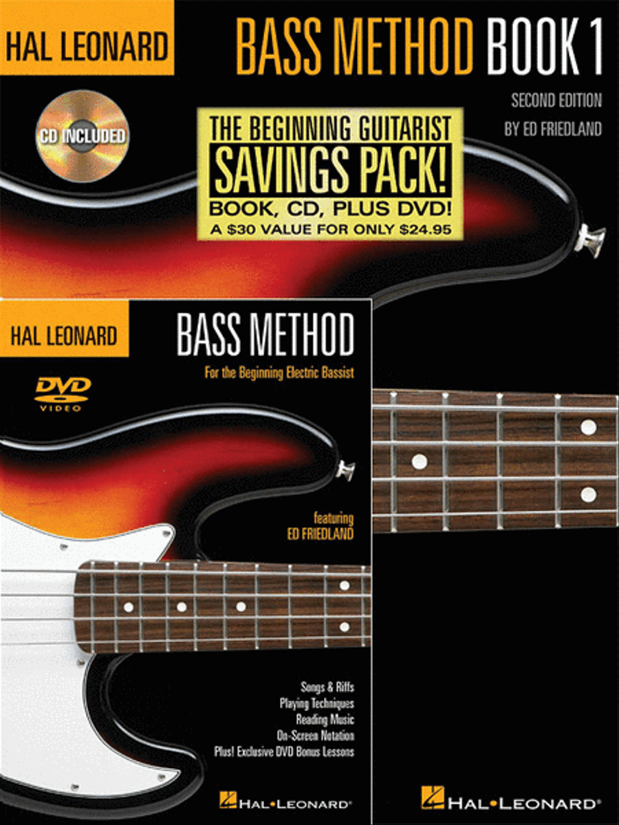 Hal Leonard Bass Method Beginner's Pack Bass Guitar scores gallery preview page 1