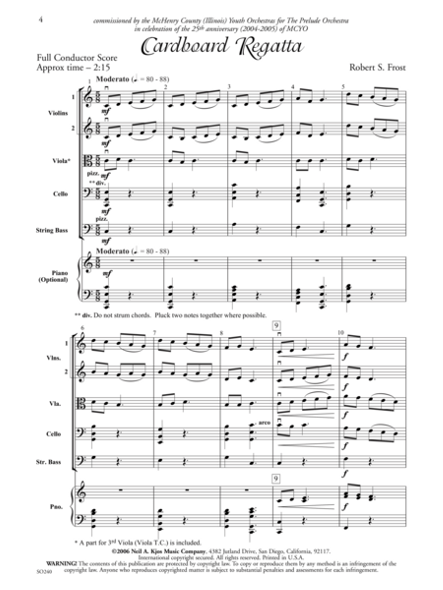 Cardboard Regatta - Score String Orchestra scores gallery preview page 2