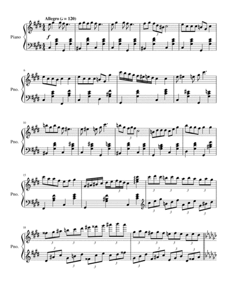 Twentieth Sonata for Piano Solo in C#-la image number null