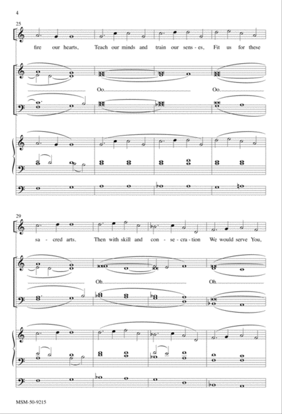 Lord, We Bring Our Gift of Music 4-Part scores gallery preview page 4