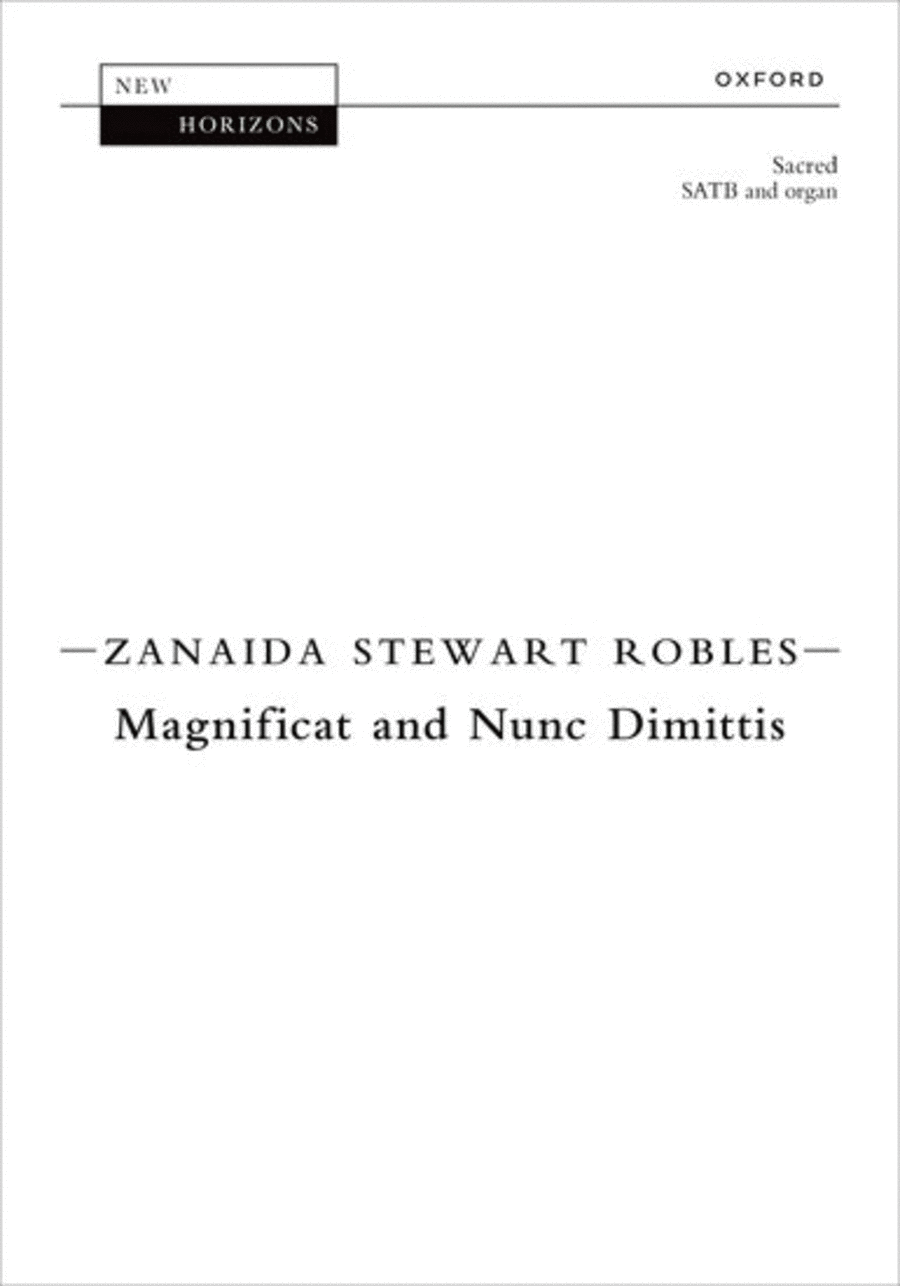 Magnificat and Nunc Dimittis 4-Part scores gallery preview page 1