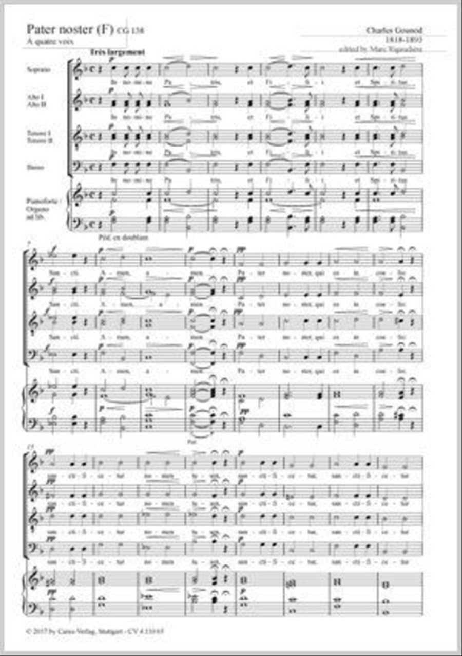 Pater noster Pater noster Choir scores gallery preview page 1