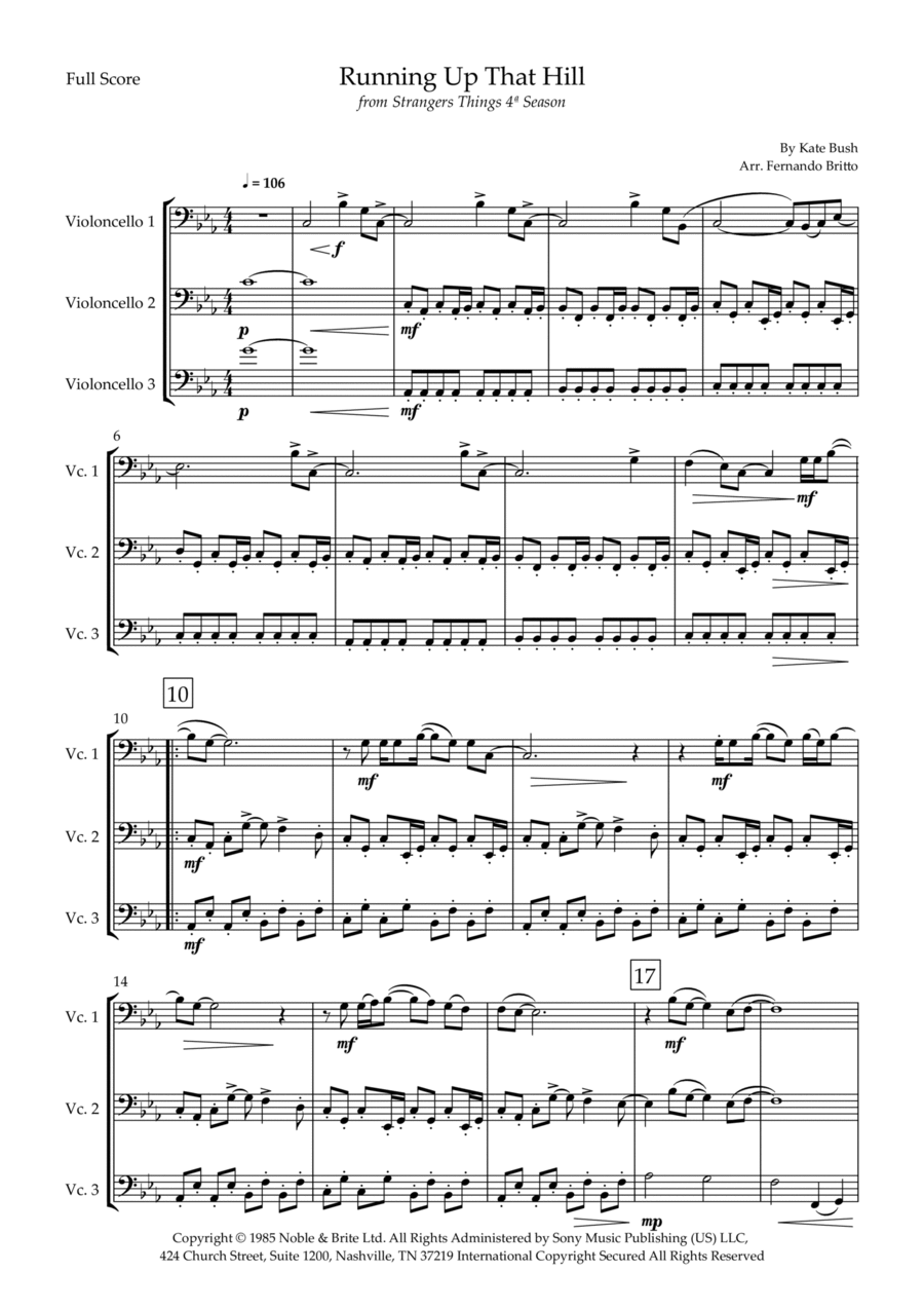 Running Up That Hill Running Up That Hill String Trio scores gallery preview page 1