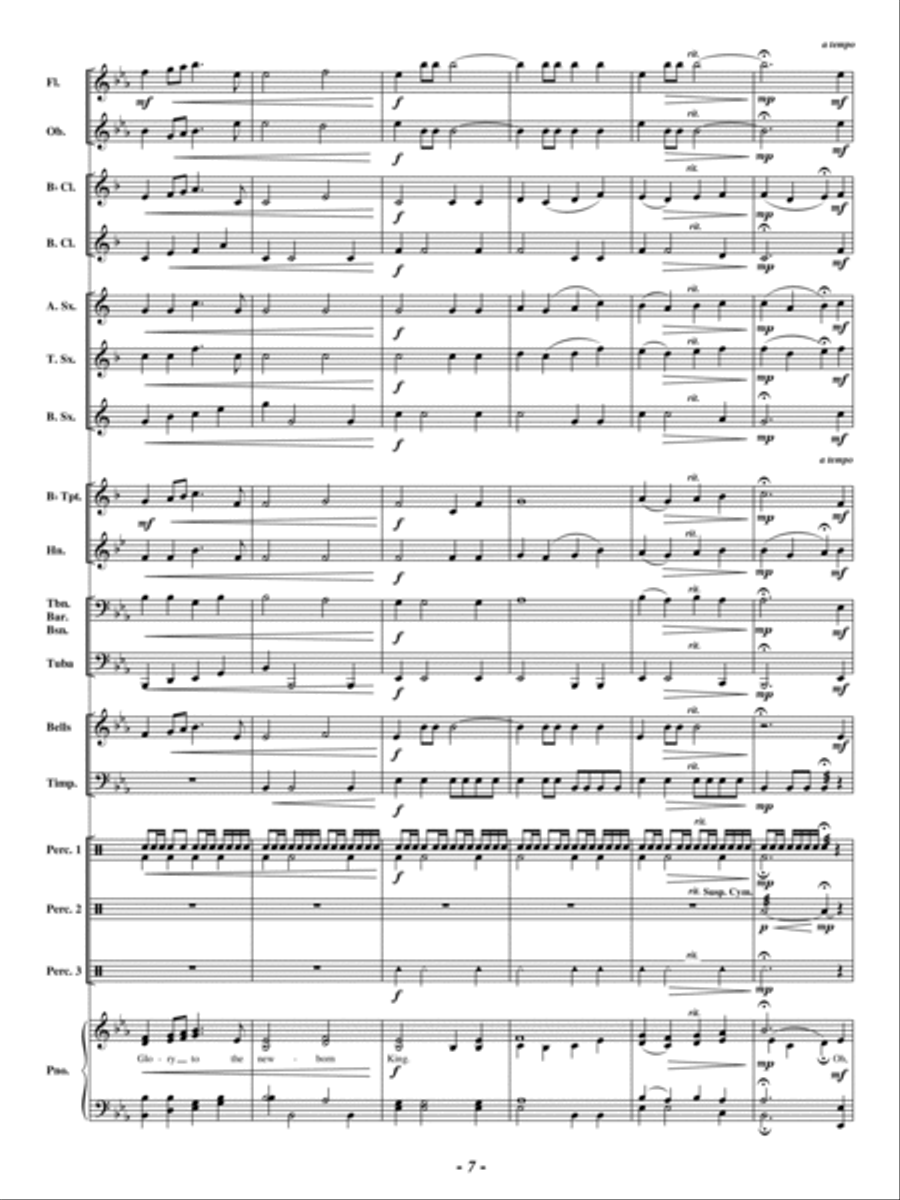 Joyful and Triumphant Concert Band scores gallery preview page 6