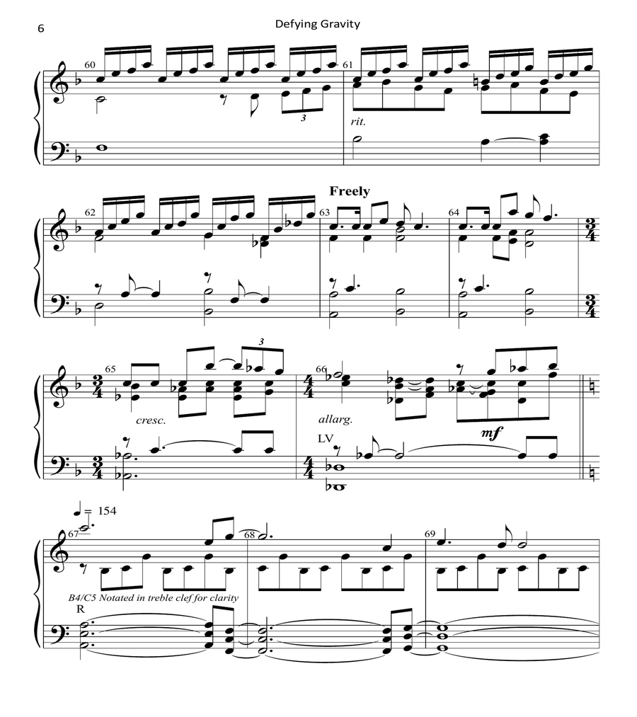 Defying Gravity Defying Gravity Handbell Choir scores gallery preview page 6