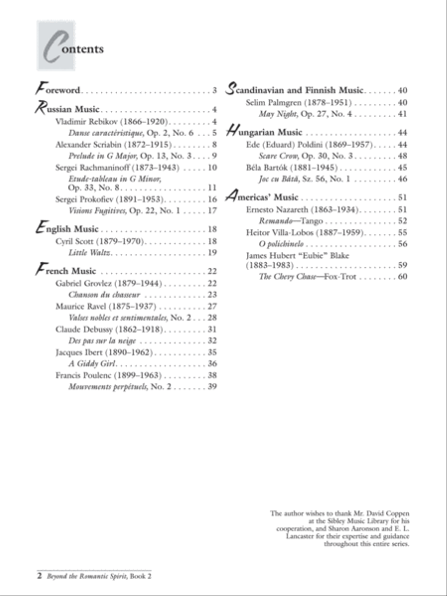 Beyond the Romantic Spirit (1880--1922), Book 2 Piano Solo scores gallery preview page 9
