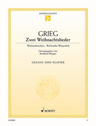 Book cover for 2 Weihnachtslieder Op. 49/5 Voice And Piano, German