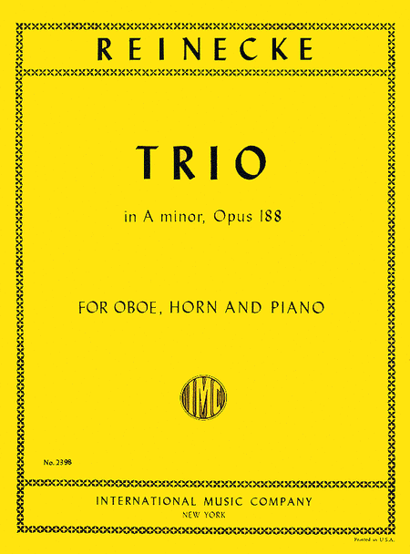 Trio in A minor, Op. 188 for Oboe, Horn and Piano