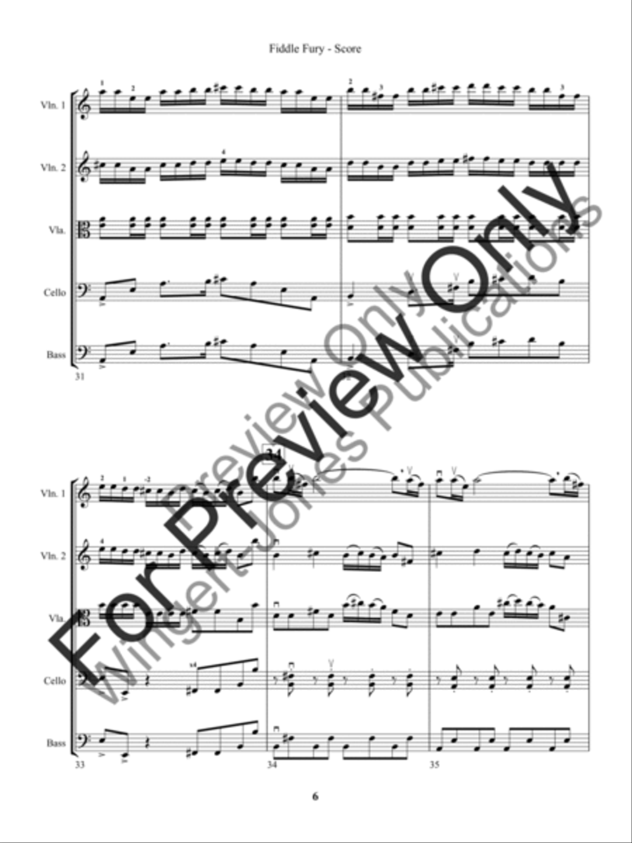 Fiddle Fury String Orchestra scores gallery preview page 9