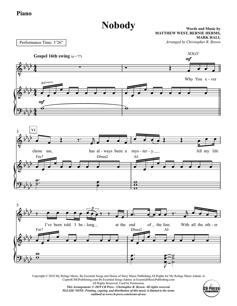 Nobody 4-Part scores gallery preview page 2