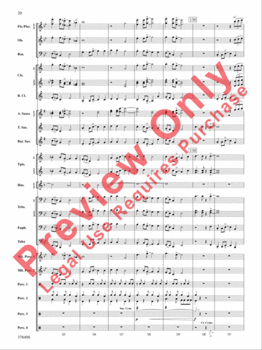 African Dreams African Dreams Concert Band scores gallery preview page 21