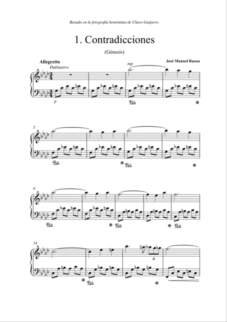 Génesis (8 Preludios para piano) Piano Solo scores gallery preview page 6