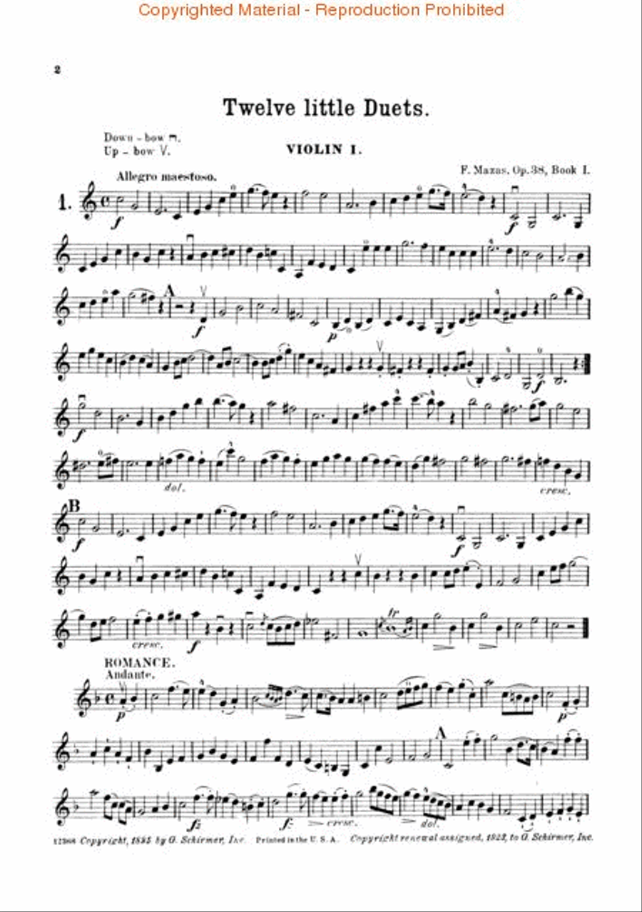 12 Little Duets, Op. 38 – Book 1 String Duet scores gallery preview page 2