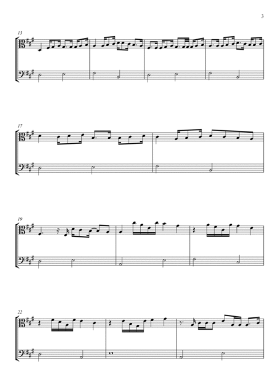 Like My Father String Duet scores gallery preview page 3