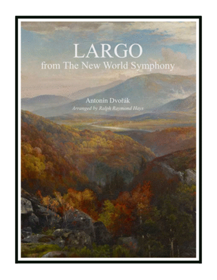 Book cover for LARGO from The New World Symphony (for brass quintet)