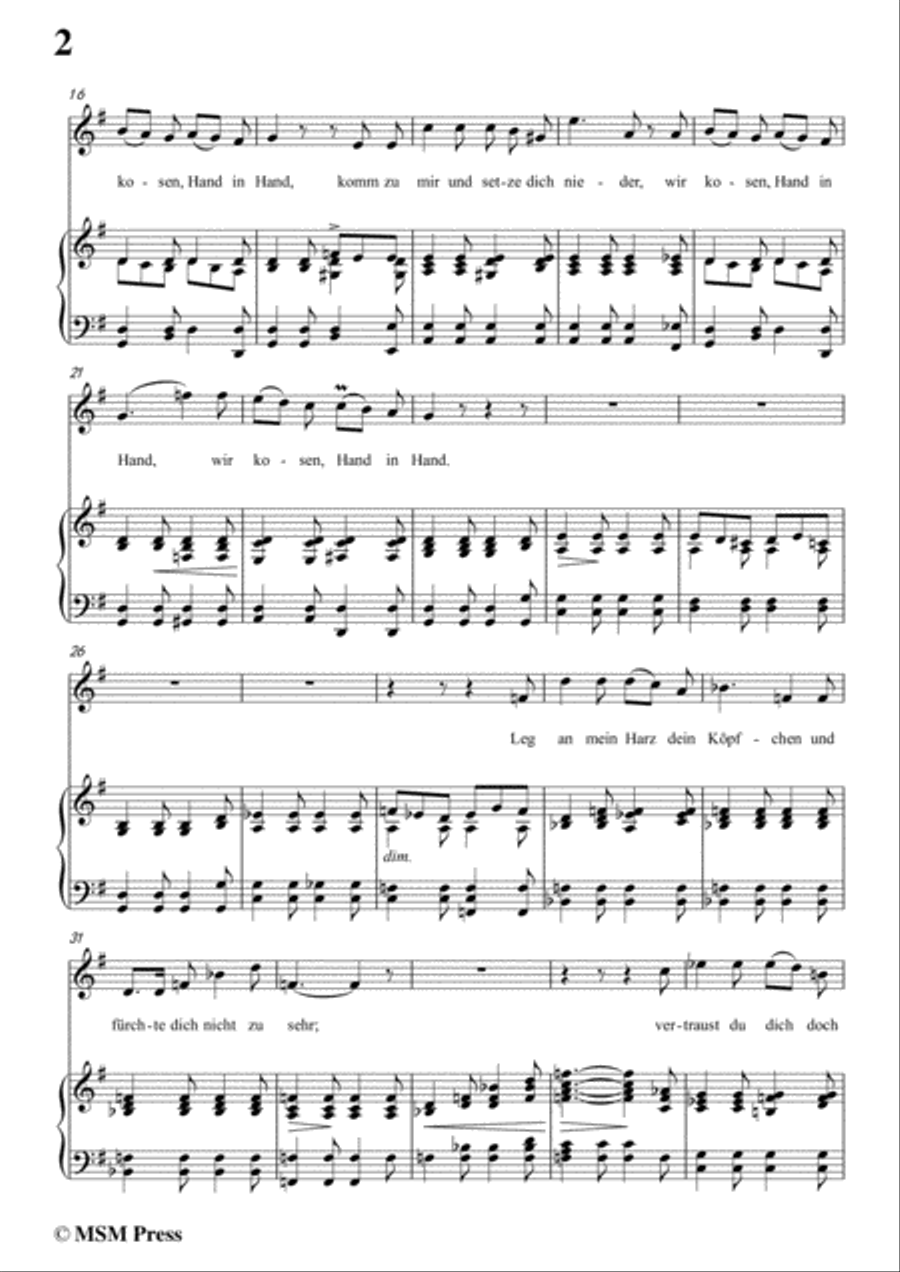 Schubert-Das Fischermädchen,in G Major,for Voice and Piano Voice Solo scores gallery preview page 4