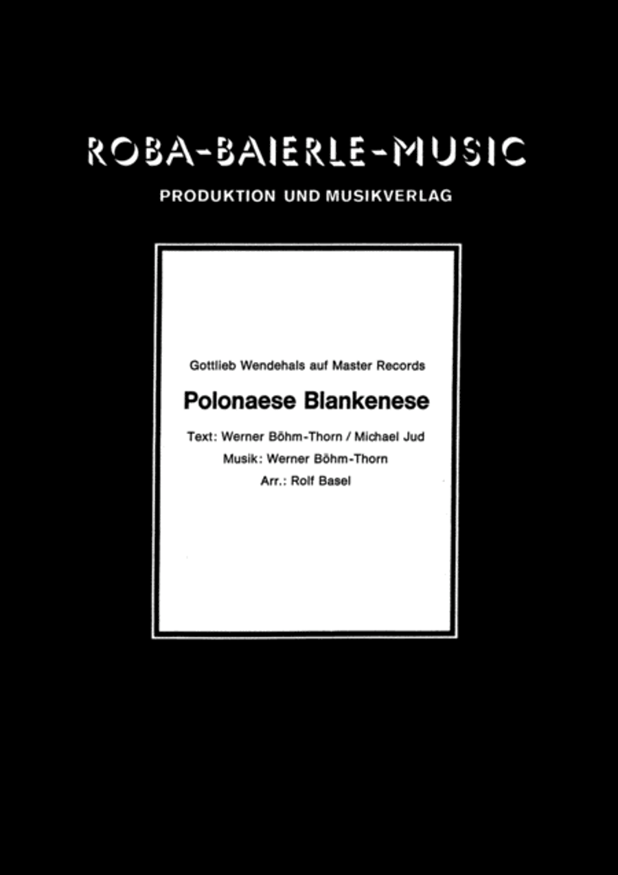 Polonaese Blankenese Tenor Saxophone scores gallery preview page 1