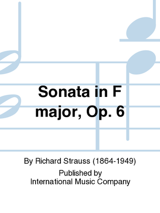 Book cover for Sonata in F major, Op. 6