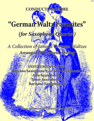 Book cover for German Waltz (Oktoberfest) Medley (for Saxophone Quartet SATB or ATTB)