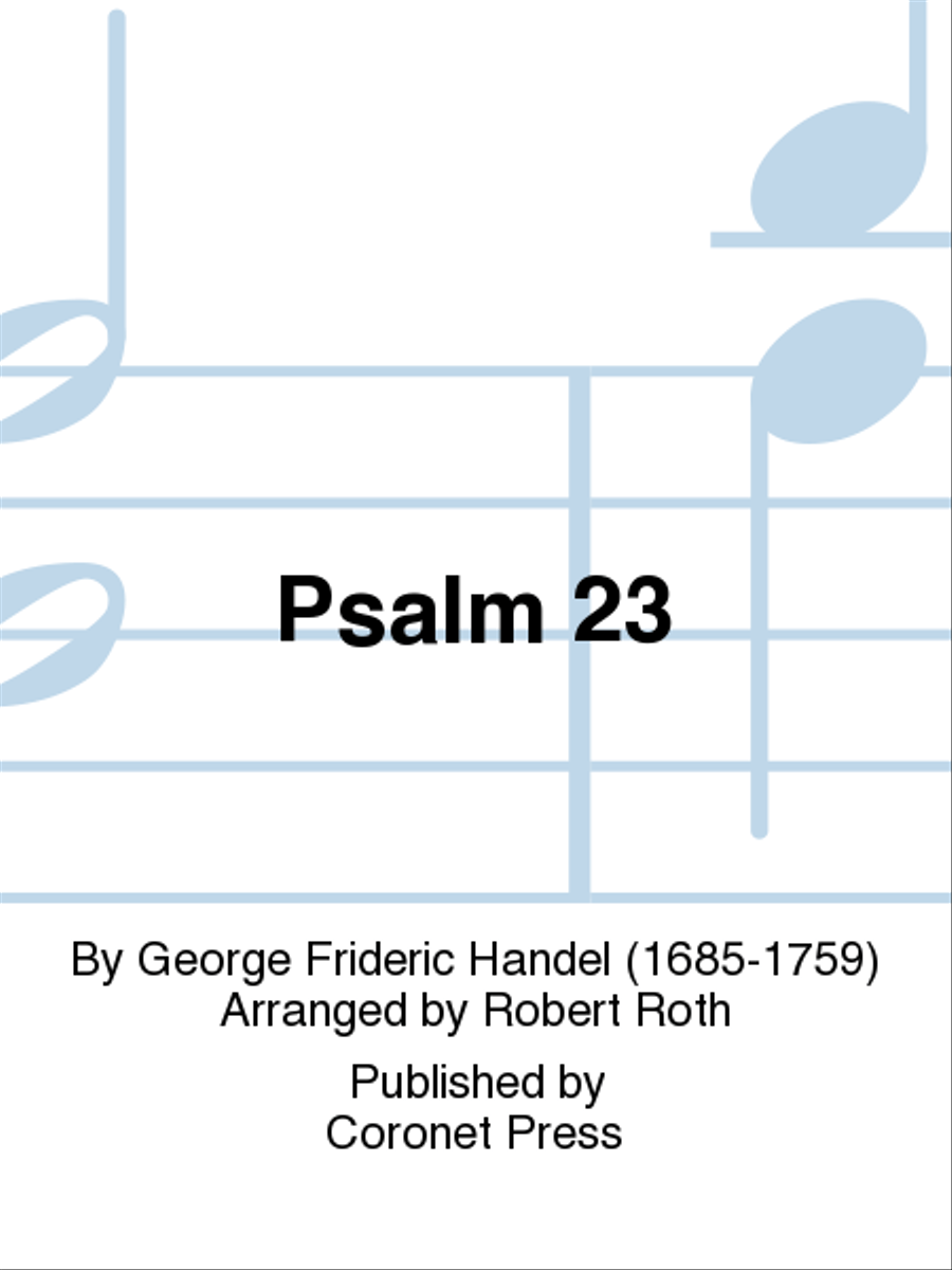 Psalm 23 4-Part scores gallery preview page 1