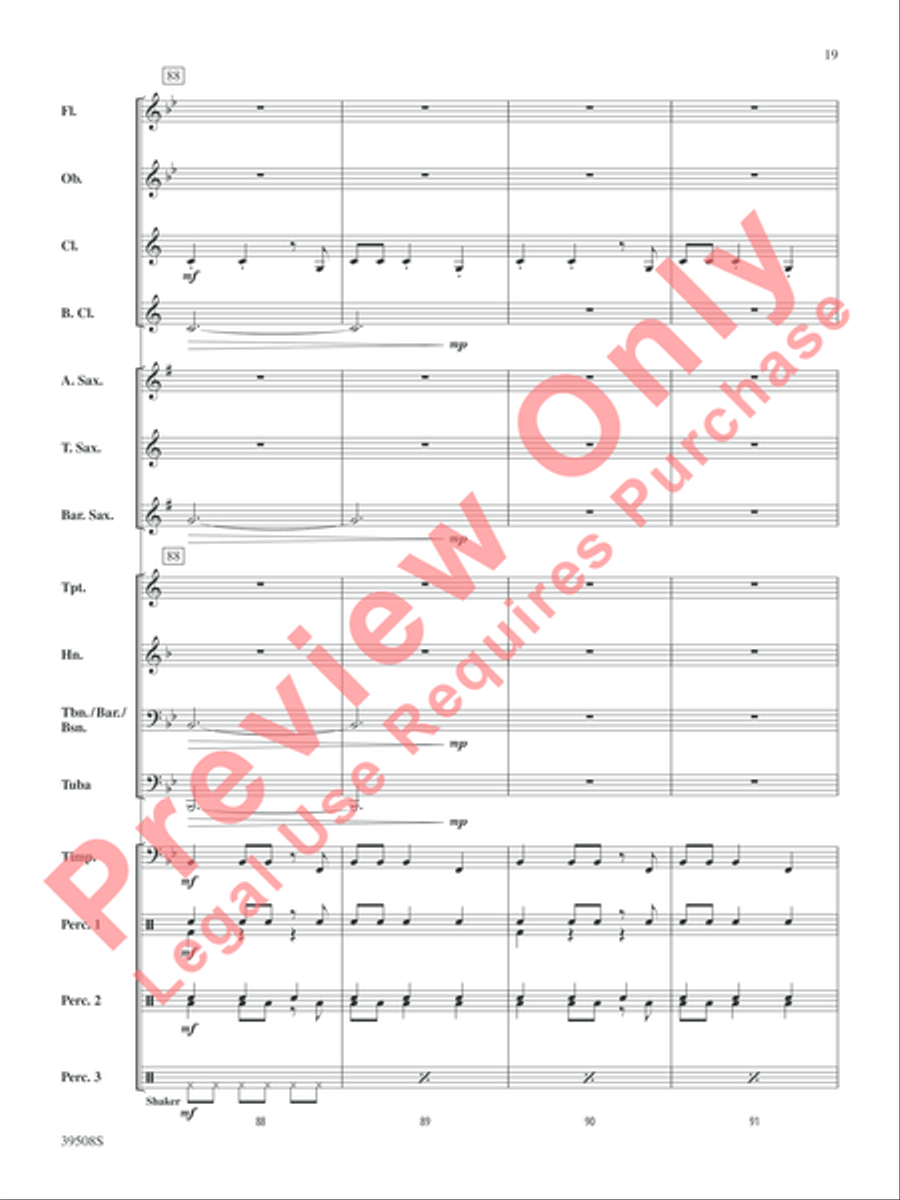 Bring Your Drums, Jeanette, Isabella Concert Band scores gallery preview page 20