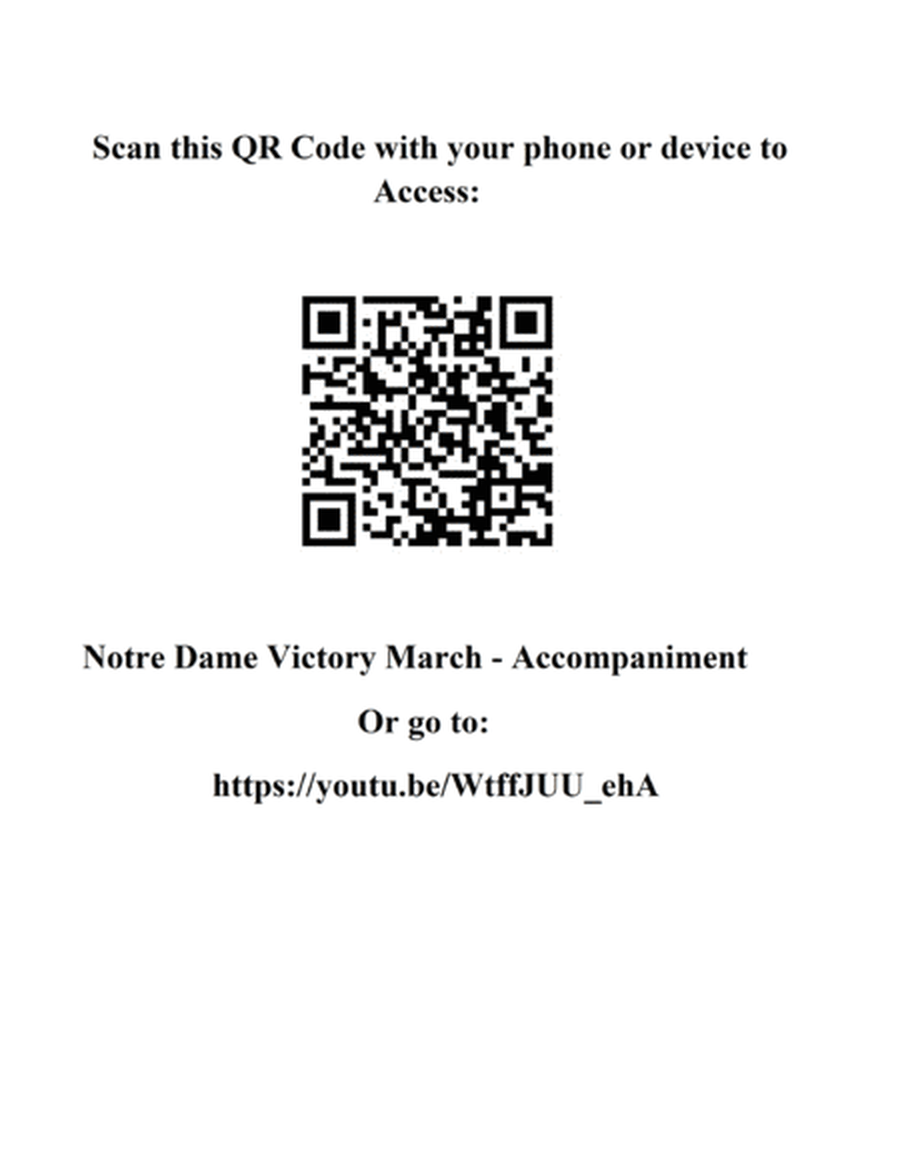 Notre Dame Victory March - Bb Clarinet or Bass Clarinet image number null
