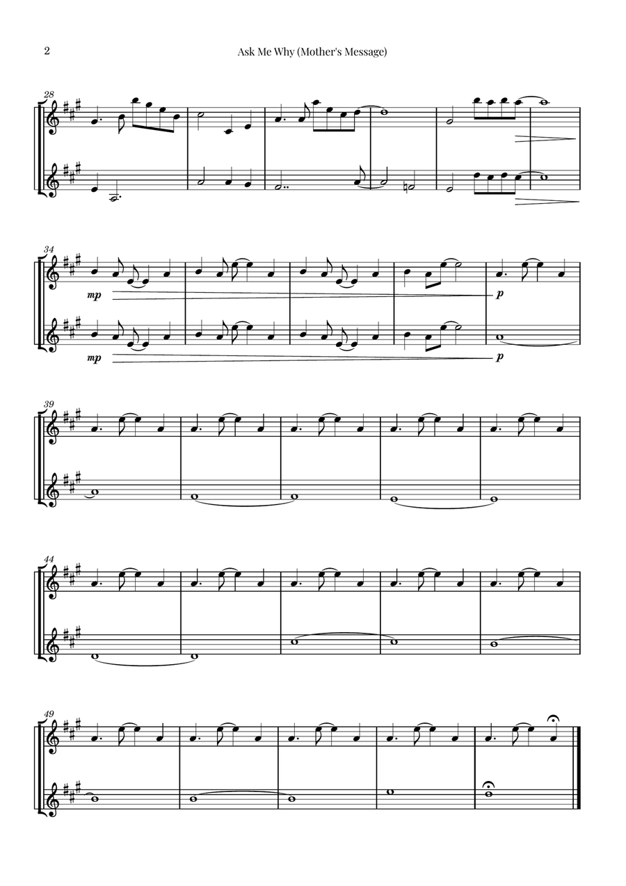 The Boy And The Heron Clarinet Duet scores gallery preview page 2