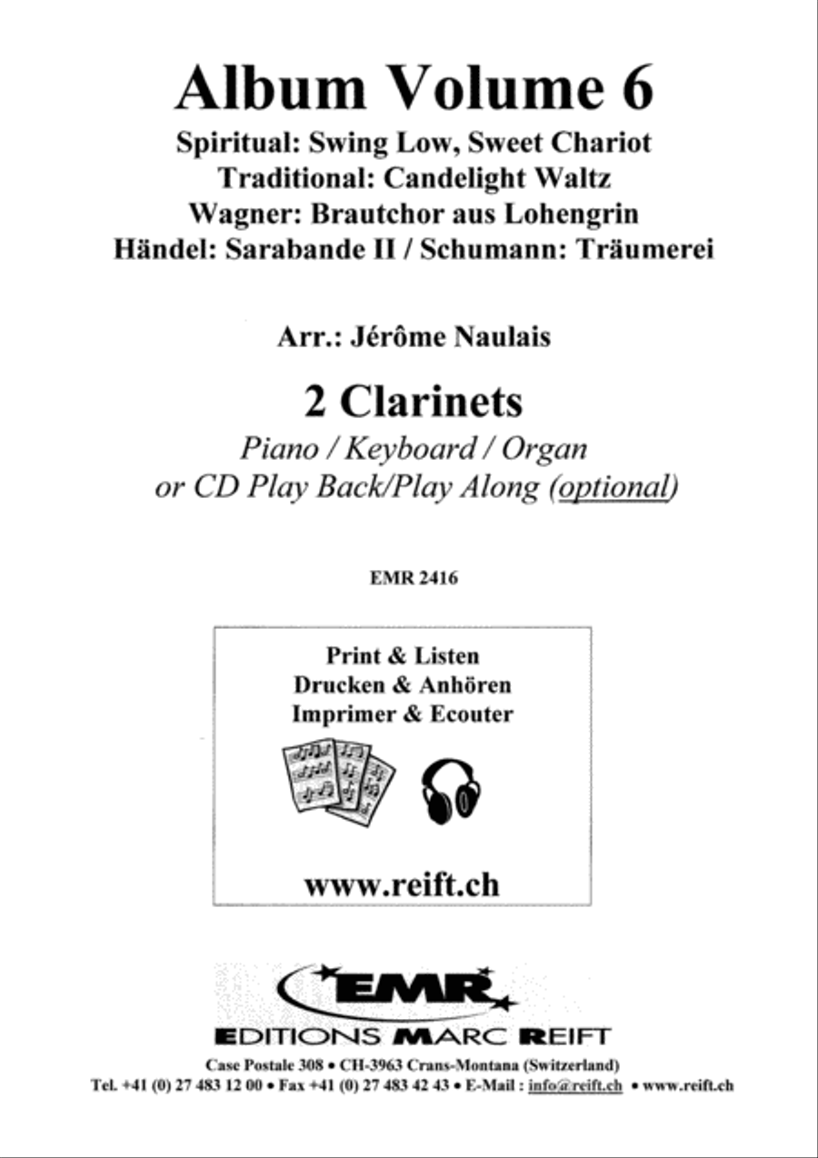 Album Volume 6 Clarinet Duet scores gallery preview page 2