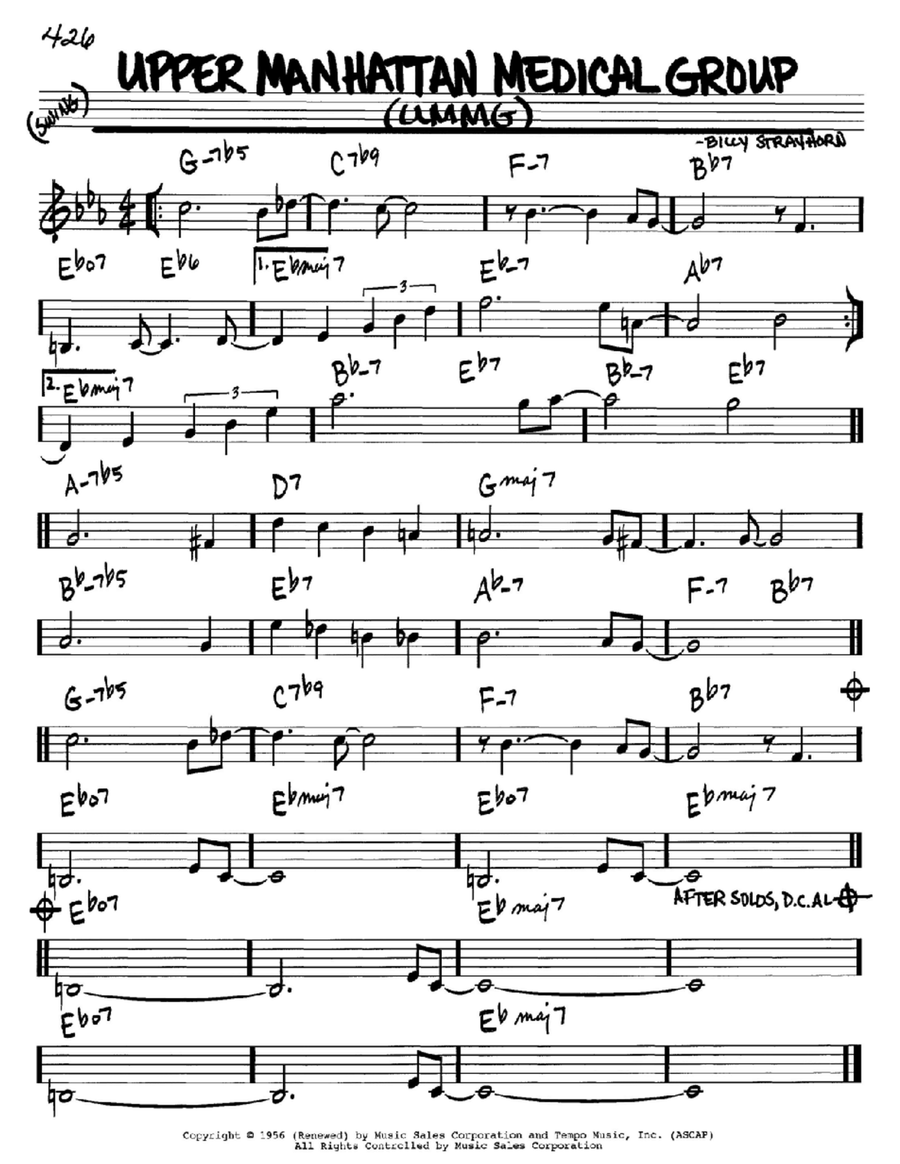 Upper Manhattan Medical Group (UMMG) Piano scores gallery preview page 1