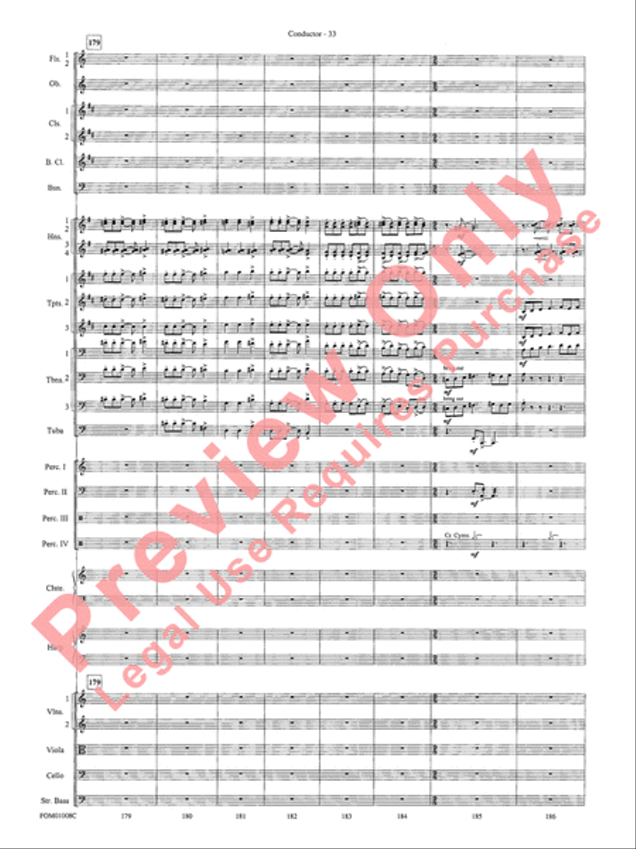 Harry Potter Symphonic Suite Full Orchestra scores gallery preview page 36