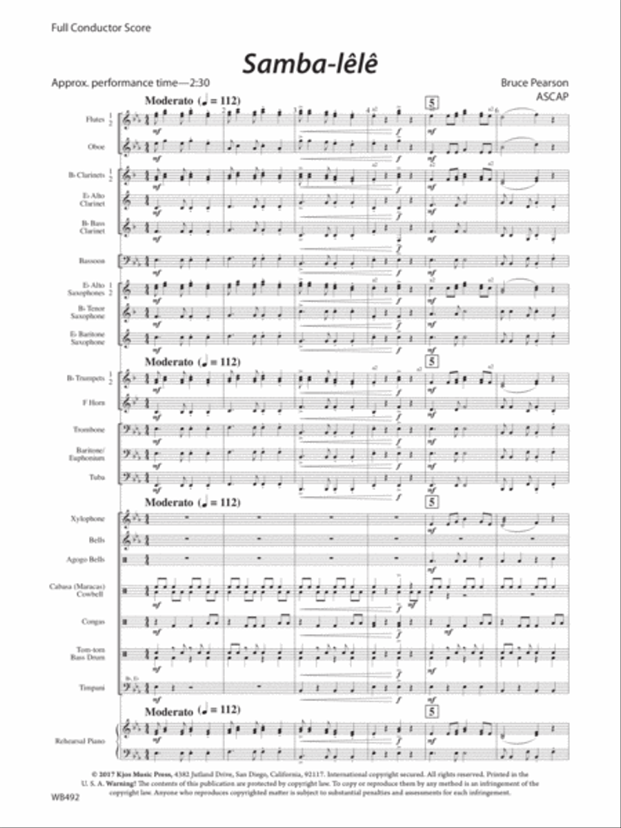 Samba-Le-Le Concert Band scores gallery preview page 3