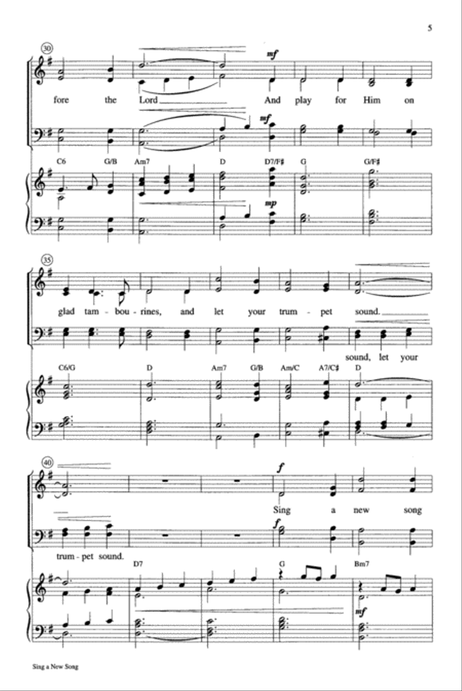Sing a New Song 4-Part scores gallery preview page 4