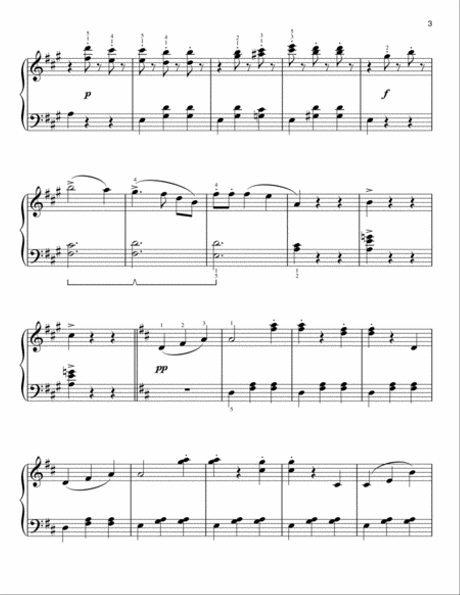 By The Beautiful Blue Danube [Classical version] (arr. Phillip Keveren) Easy Piano scores gallery preview page 3