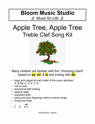 Apple Tree Song Treble Clef Kit