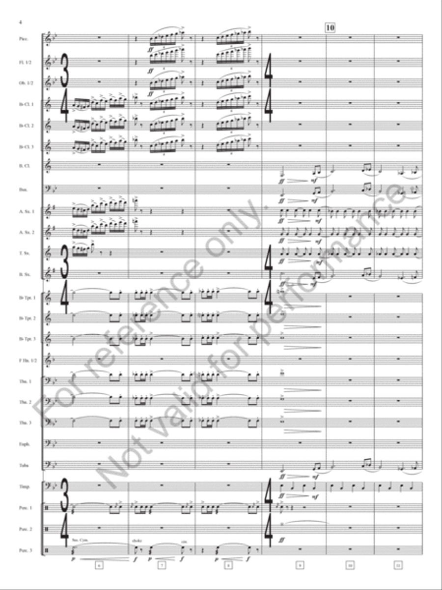 Keynote Address Concert Band scores gallery preview page 5