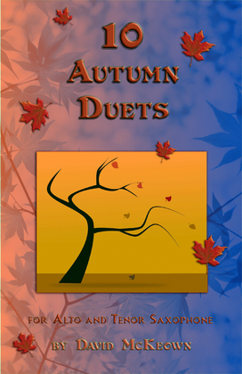 Book cover for 10 Autumn Duets for Alto and Tenor Saxophone