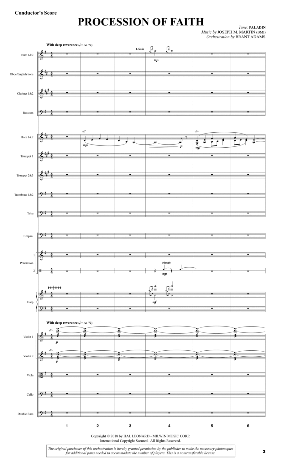 Festival of Faith - Score Choir scores gallery preview page 1