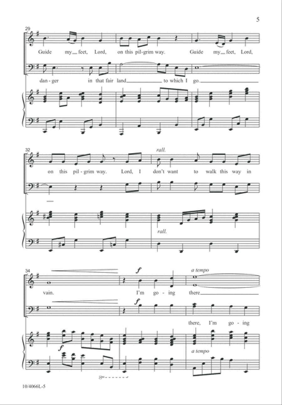 Guide My Wayfaring Feet 4-Part scores gallery preview page 6