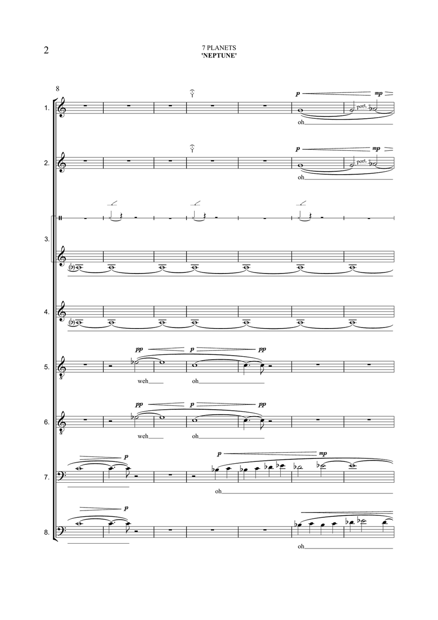 7 Planets 7 Planets Choir scores gallery preview page 2