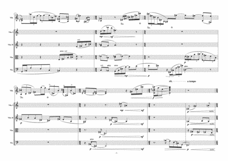 "V5 - Quintet for Vibraphone and String Quartet" (1995) [Full Score] image number null