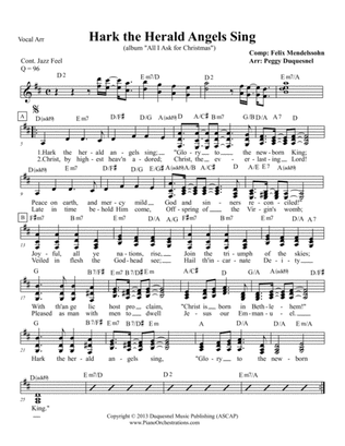 Hark the Herald Angels Sing (with Lyrics & Vocal Parts)